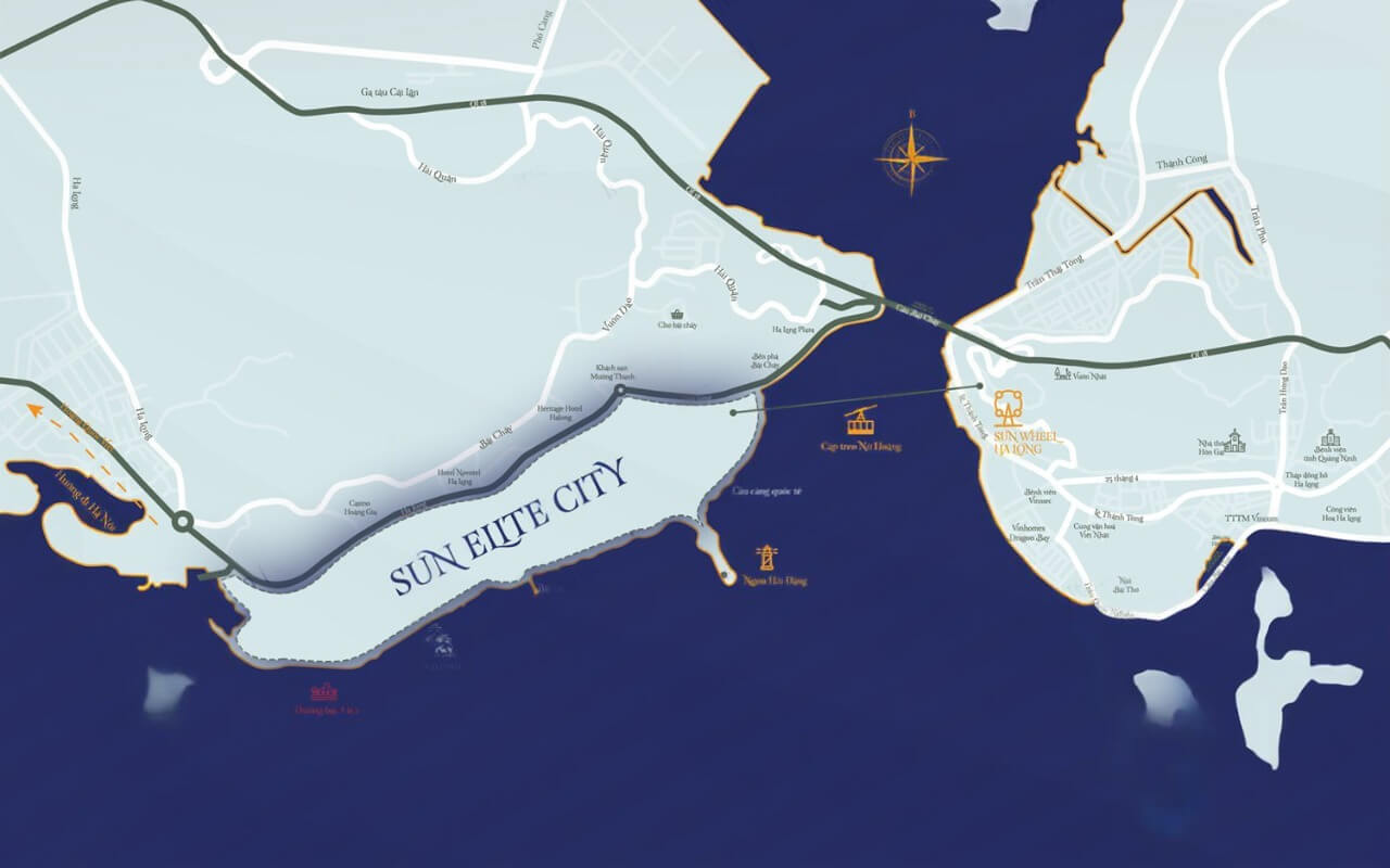 vị trí dự án sun elite city hạ long